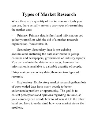 Market research 4