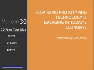 How Rapid prototyping technology is emerging in today’s economy