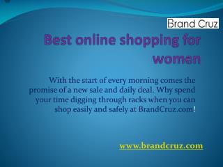 Online shopping on brandcruz