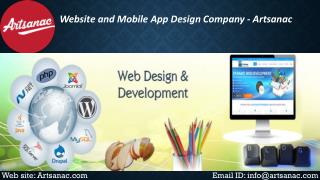 Web Design and Web Development Company – Artsanac