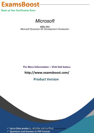 MB6-890 PDF exam Demo.