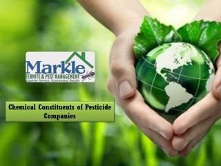 Chemical Constituents of Pesticide Companies