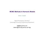 MCMC Methods in Harmonic Models