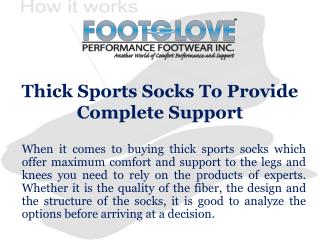 Complete Support Thick Sports Socks