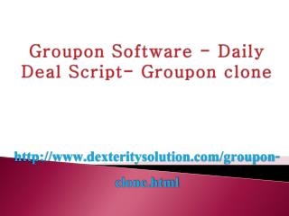 Groupon Clone - Daily Deal Script - Groupon Software