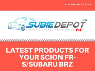 Latest Products for Your Scion FR-S/Subaru BRZ | SubieDepot