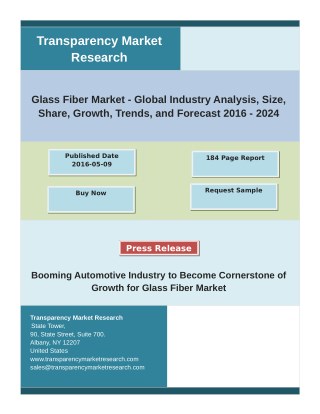 Glass Fiber Market Analysis by Segments, Size, Trends, Growth and Forecast 2024