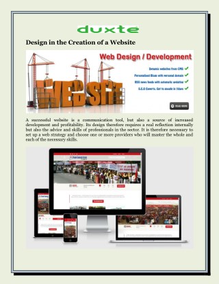 Design In The Creation Of A Website