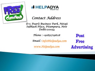 free advertisement website in Delhi