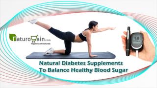 Natural Diabetes Supplements To Balance Healthy Blood Sugar