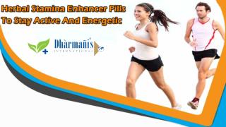 Herbal Stamina Enhancer Pills To Stay Active And Energetic