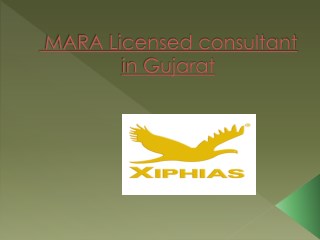 MARA Licensed consultant in Gujarat