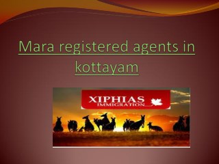 MARA Licensed consultant in Kottayam