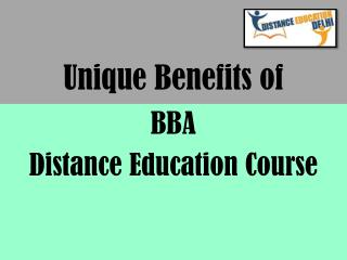 Benefits of BBA Distance Education