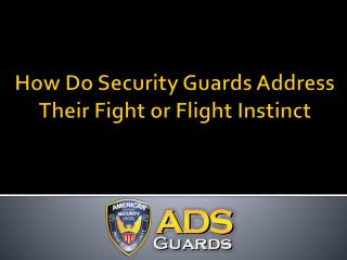 How Do Security Guards Address Their Fight or Flight Instinct?