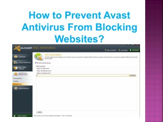 avast blocking sites that are safe