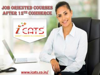 Job oriented courses after 12th commerce