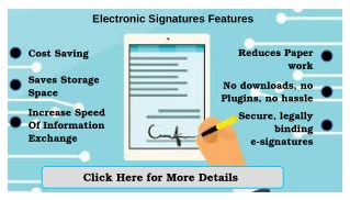 Use Of Electronic Signature Solutions