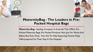 Maternity Bag- the leaders in pre-packed hospital bags