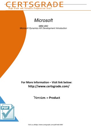 MB6-890 PDF Demo Material