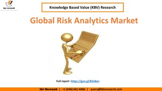 Global Risk Analytics Market Trend