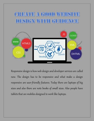 Create a Good Website Design With Guidence