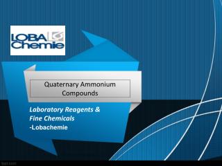 Quaternary Ammonium Compounds-Lobachemie Discription: