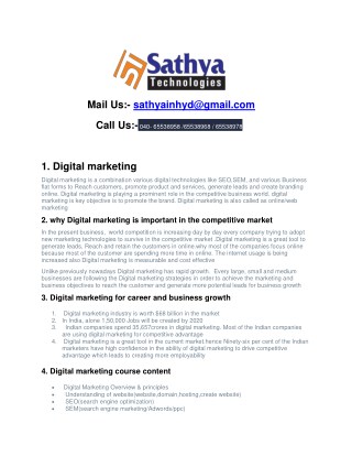 Digital Marketing – Best software training institute