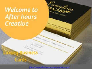 Thick luxury business cards on 450gsm silk card