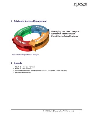 Hitachi ID Identity and Access Management Suite