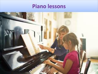 Piano lessons