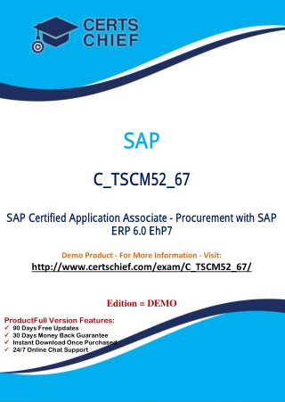 C_TSCM52_67 Practice Test Material