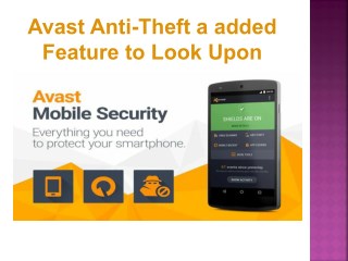 Avast Anti Theft a Added Feature to Look Upon