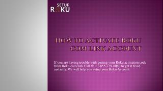 How to activate Roku com link account