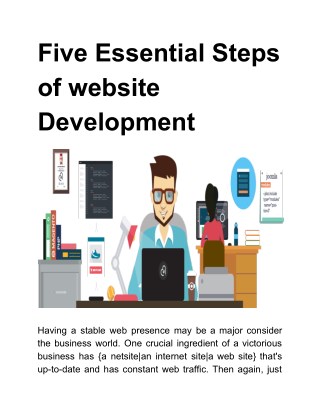 Five Essential Steps of website Development