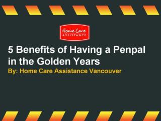 5 Benefits of Having a Penpal in the Golden Years