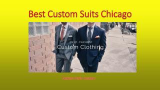 Best Custom Suits Chicago