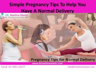 Pregnancy Tips for Normal Delivery | Simple Exercises for Normal Delivery | Tips for Healthy Pregnancy