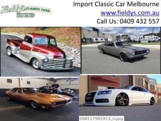 Classic Car Dealers Melbourne