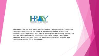 Medical Coding in Chennai | Hbay Healthcare