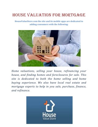 House Valuation For Mortgage