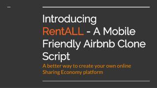 Airbnb Clone Script | Sharing Economy Script | Airbnb Clone - RentALL