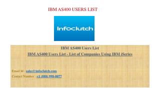 IBM AS400 Users List