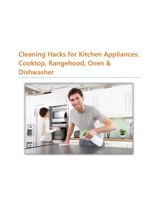 Cleaning Hacks for Kitchen