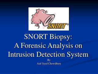SNORT Biopsy: A Forensic Analysis on Intrusion Detection System