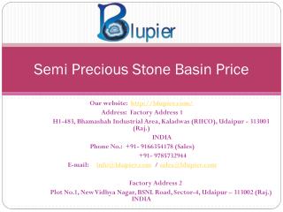 Semi Precious Stone Basin Price