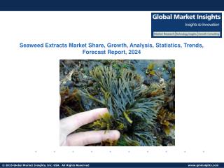 Seaweed Extracts Market Update, Analysis and Forecast Report, 2016 – 2024