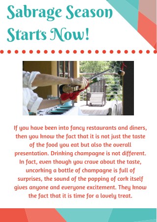 Buy a Personalized Champagne Saber
