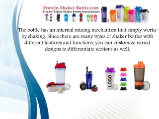 Take Care Of Your Health With Blender Bottles