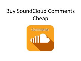 Buy SoundCloud Comments Cheap